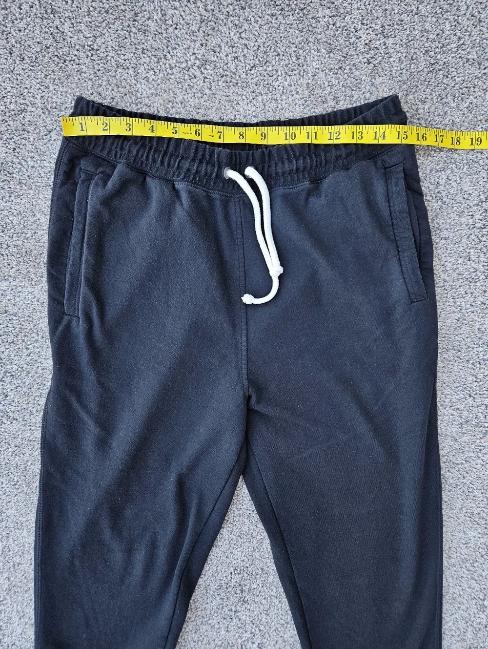 North Face Jogger Pants Black Tapered Sweatpants Pockets Warm Mens Size Medium